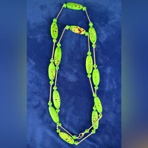 Green Gemstone Sterling Silver Beaded Necklace - Stylish Women’s Jewelry
